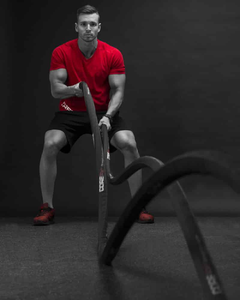 COREFX Covered Battle Rope in action