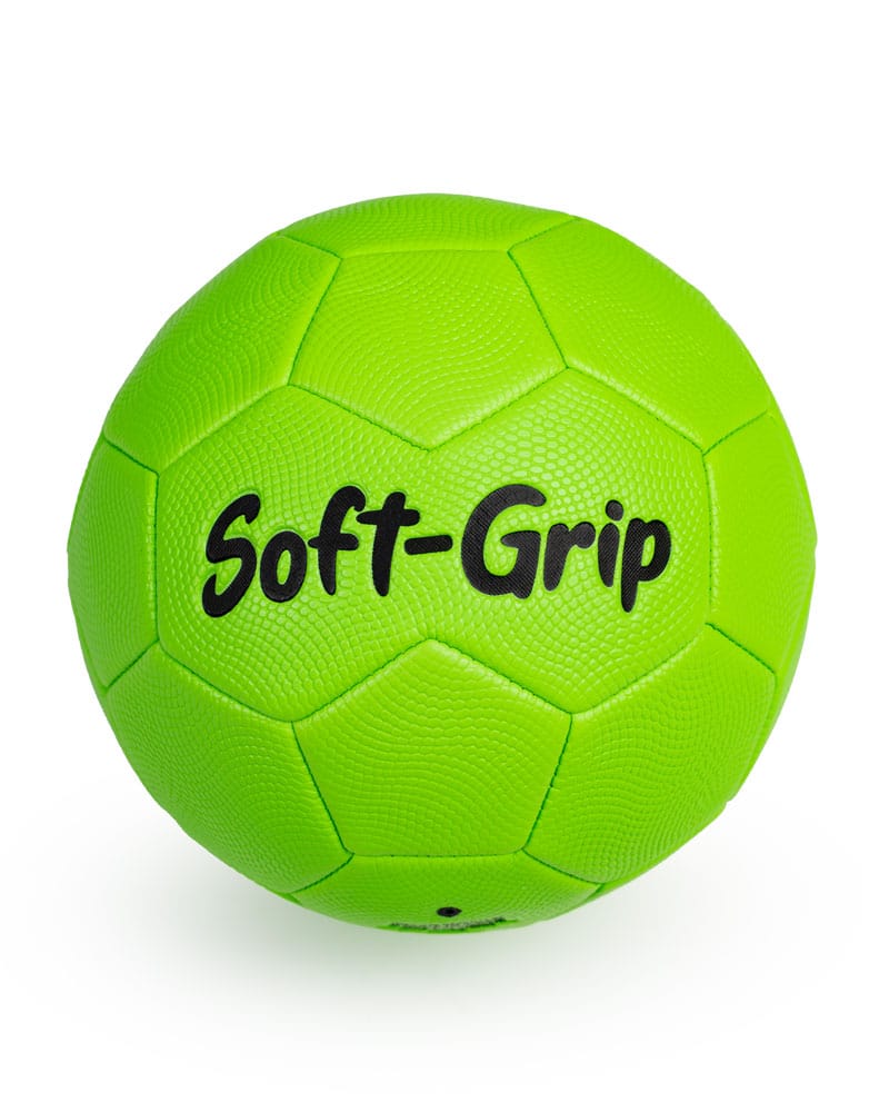 Lime Green Soft-Grip Soccer Ball