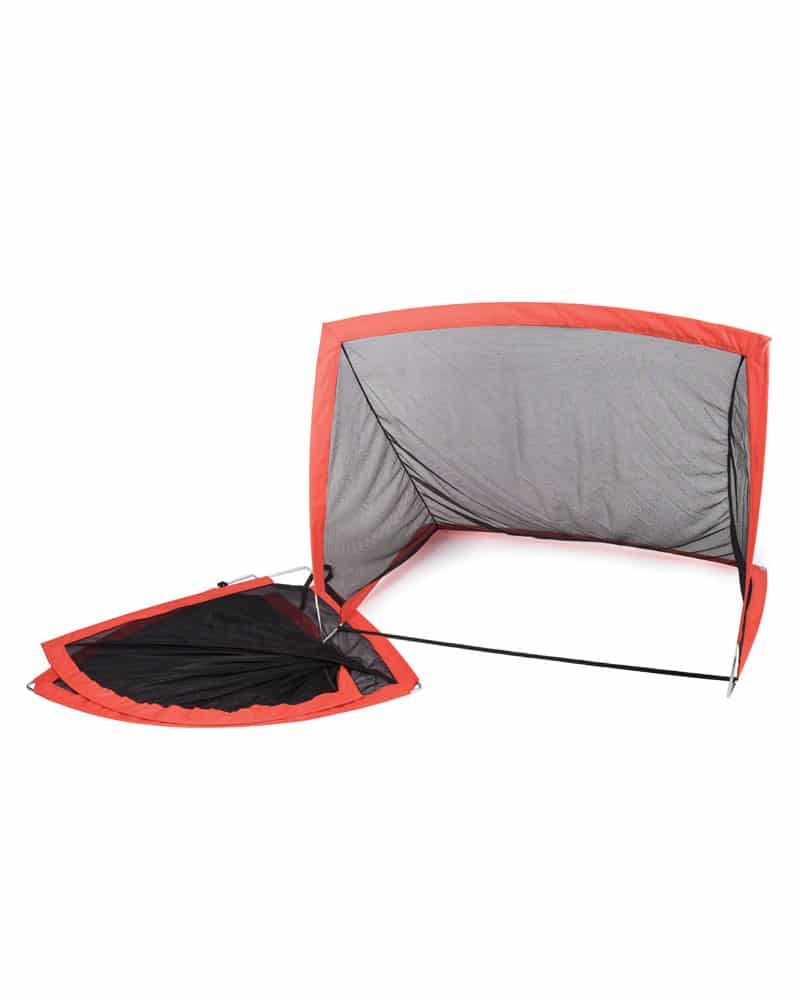 pair of square pop up soccer nets