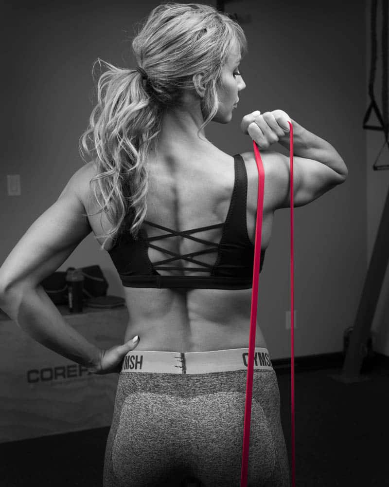 COREFX Strength Band back workout
