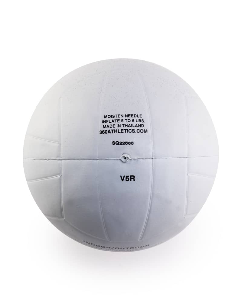 Back of 360 Athletics Rubber Volleyball