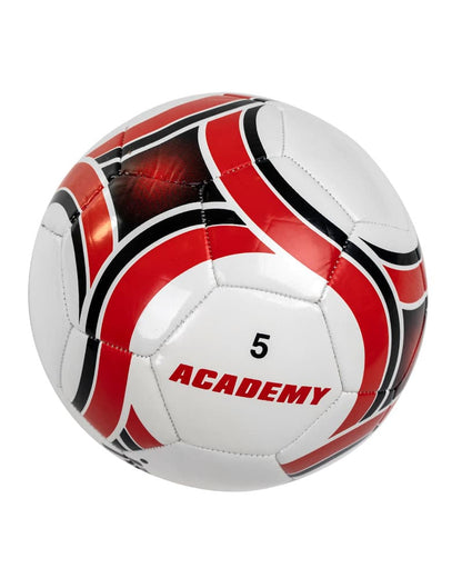 Red and Black Size 5 Academy Soccer Ball