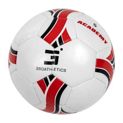 Red and Black Size 5 Academy Soccer Ball