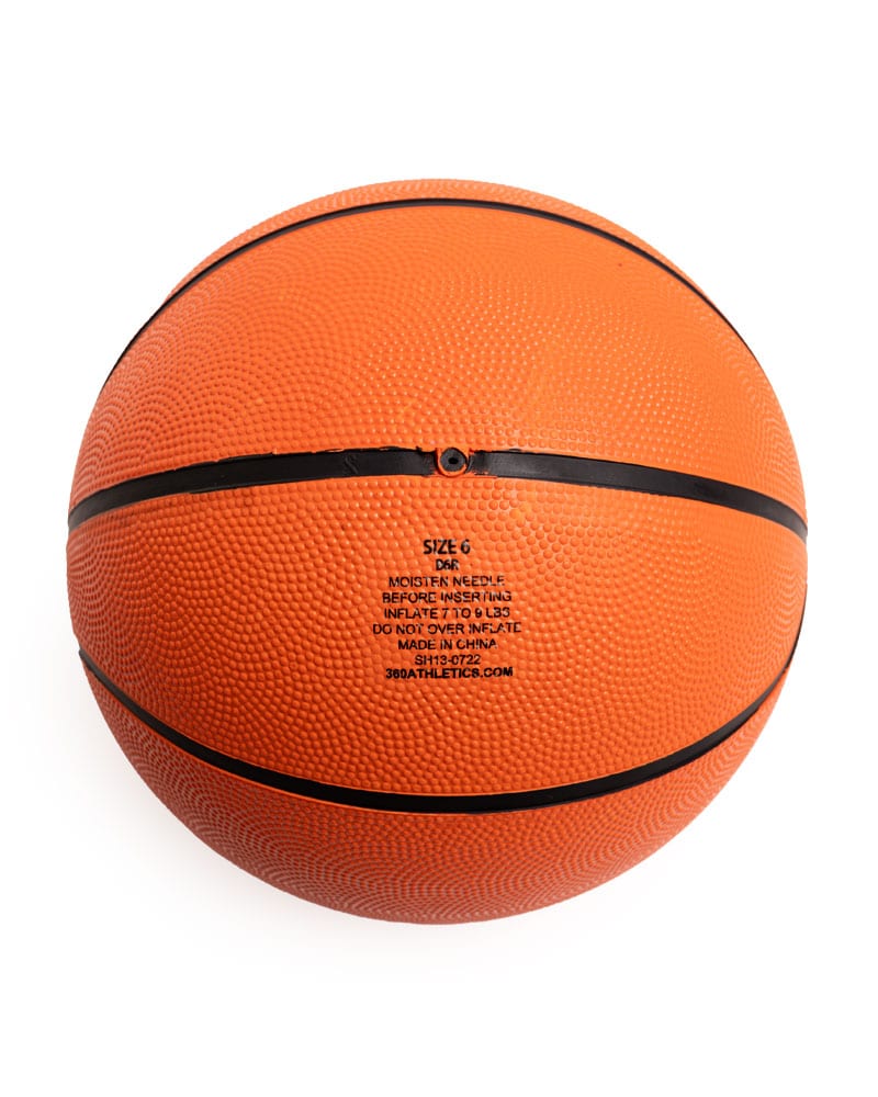 Orange Game Rubber Basketball Air Valve Size 6