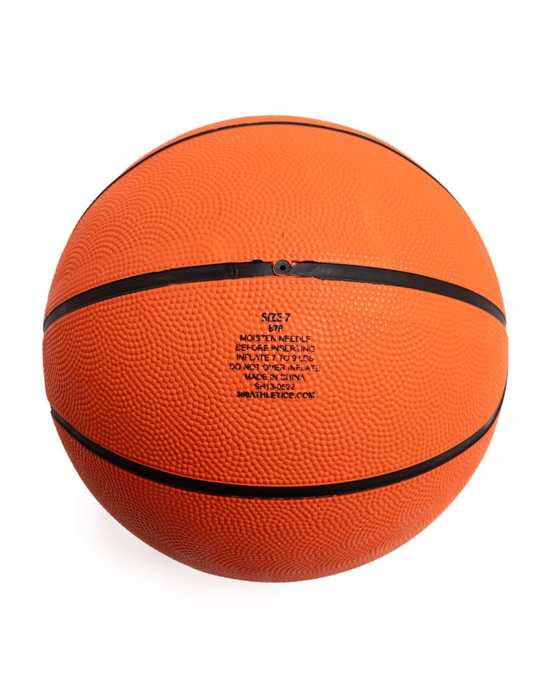Orange Game Rubber Basketball Air Valve Size 7
