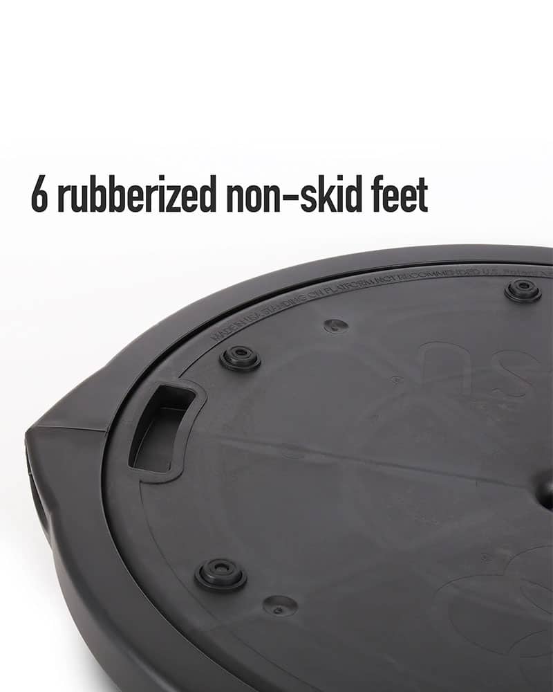 6 Rubberized non-skid feet