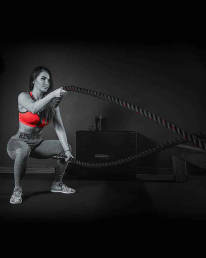 girl using COREFX Battle Rope