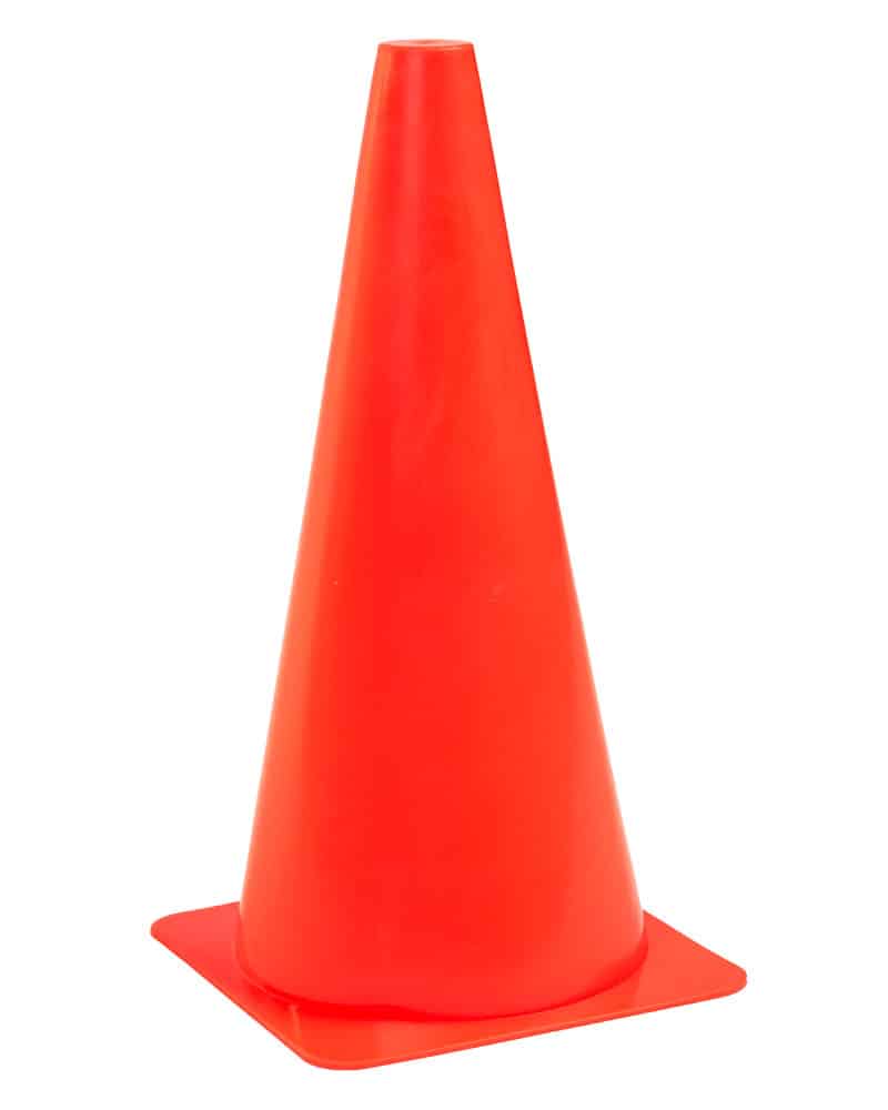 18" High-Visibility Vinyl Cone