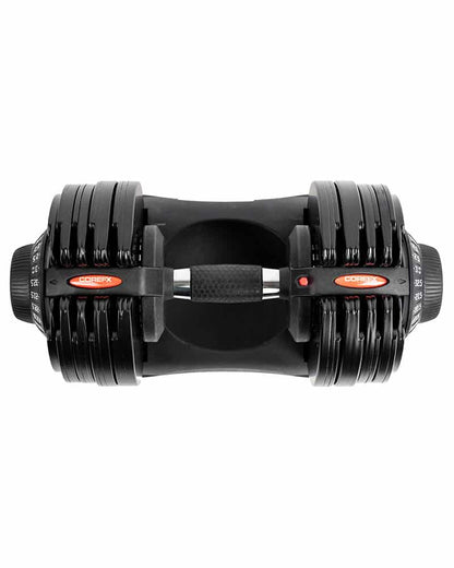Top view of the COREFX Adjustable Dumbbell