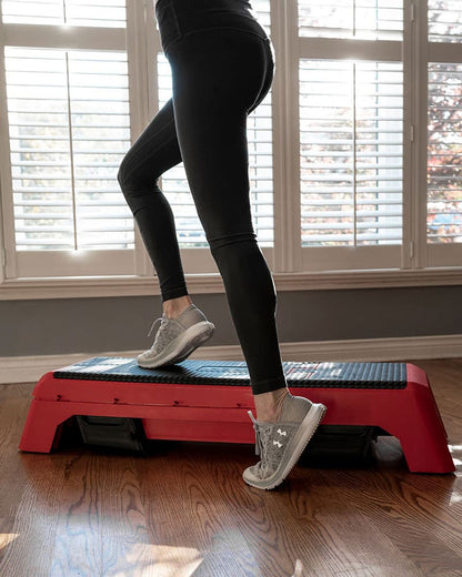 Aerobic step workout with COREFX Adjustable Fitness Bench
