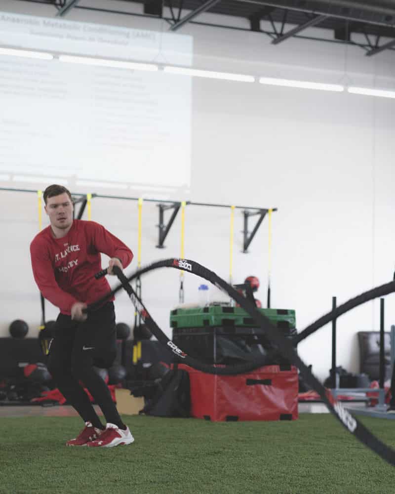 COREFX Covered Battle Rope in gym