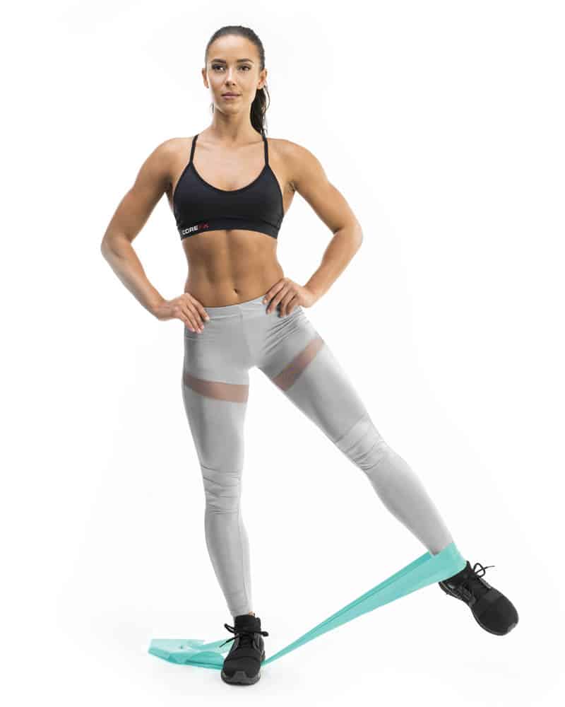 COREFX Flat Bands Set side glute exercise