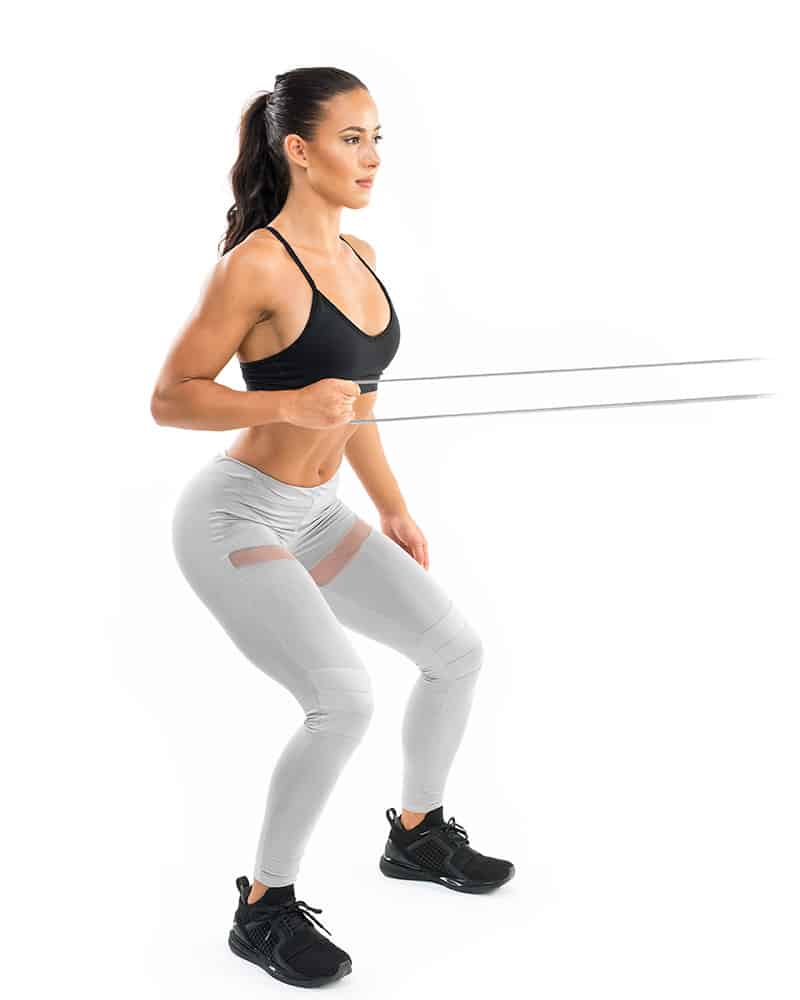 Single arm lat pull with the Strength band