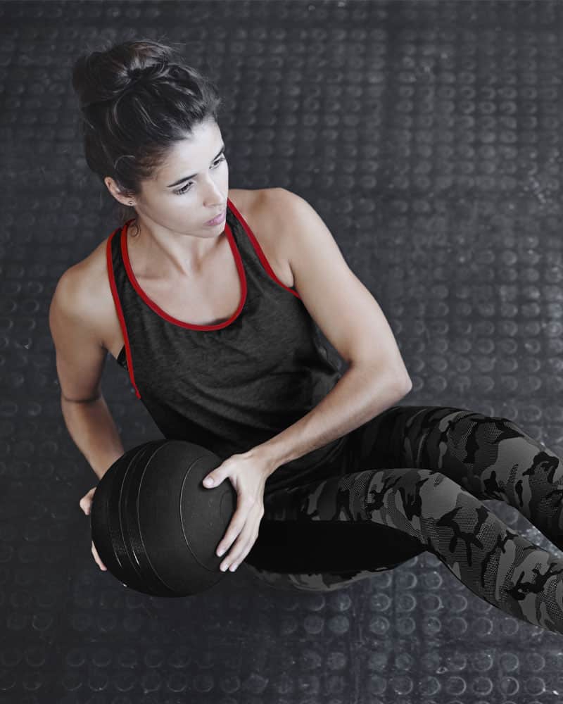 Woman COREFX Slam Ball Workout