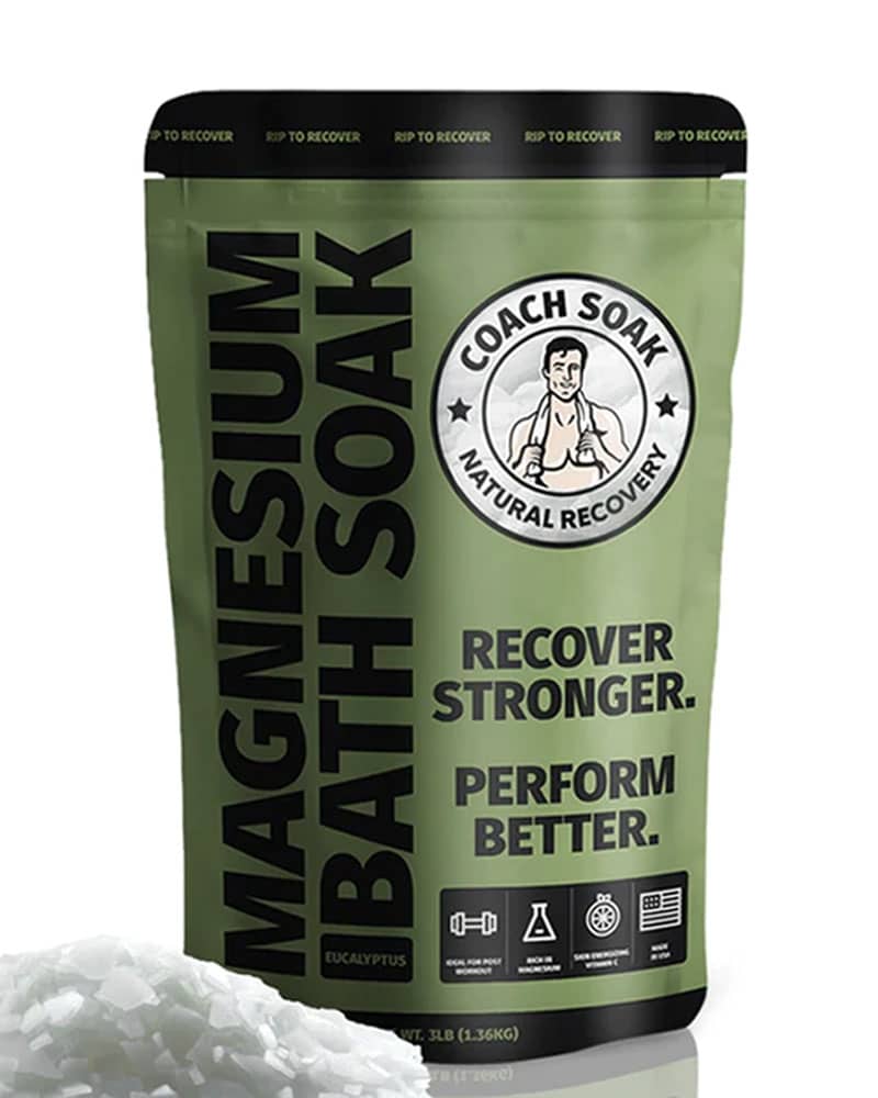Eucalyptus scented recovery bath soak by Coach Soak