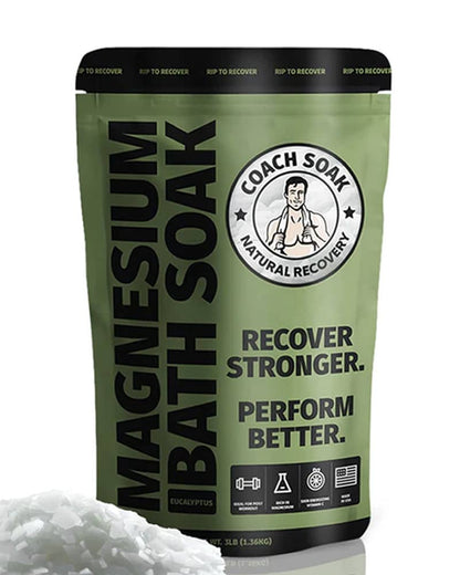 Eucalyptus scented recovery bath soak by Coach Soak