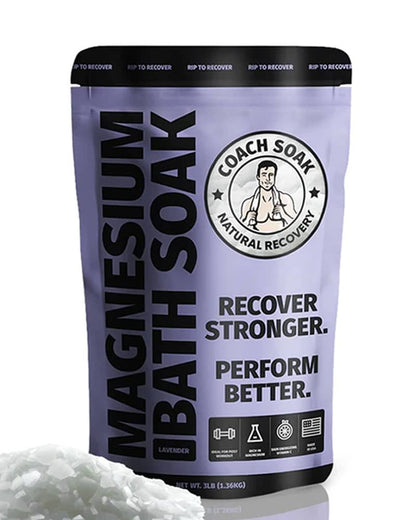 Coach Soak's recovery bath soak in the lavender scent