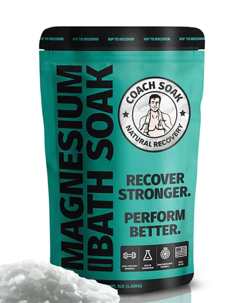 Peppermint scented coach soak bath soak