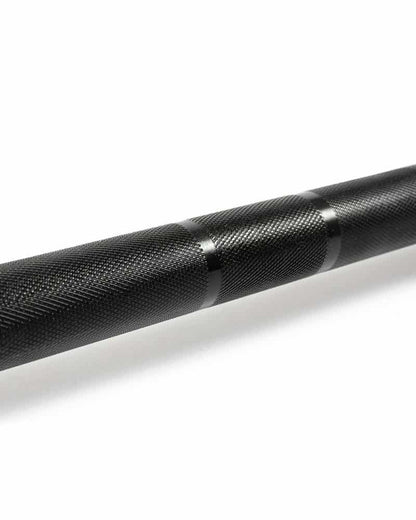 close up grip of the training barbell