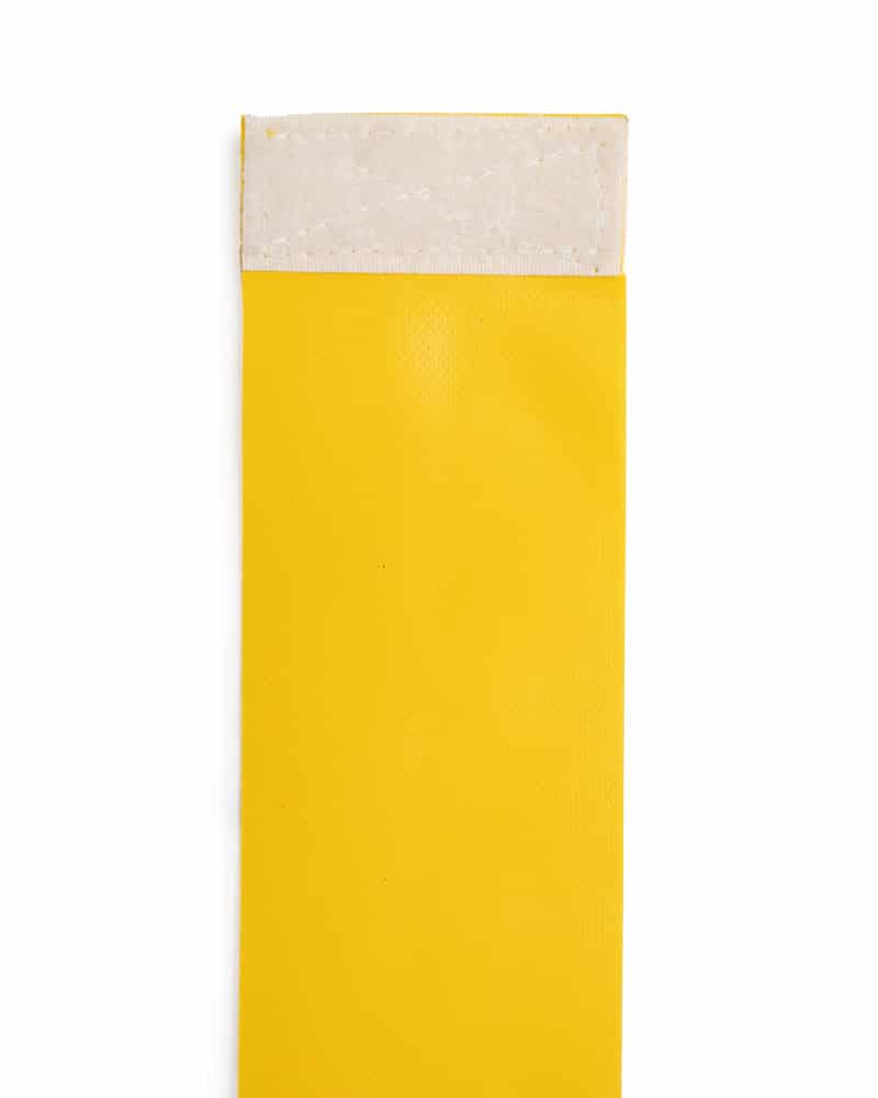 Yellow Deluxe Flag Belt Set Close-Up