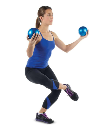 Weighted Yoga Balls Balance Exercise