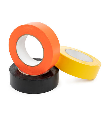 Orange, Black and Yellow Floor marking tape