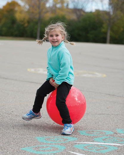 playground child with hop ball