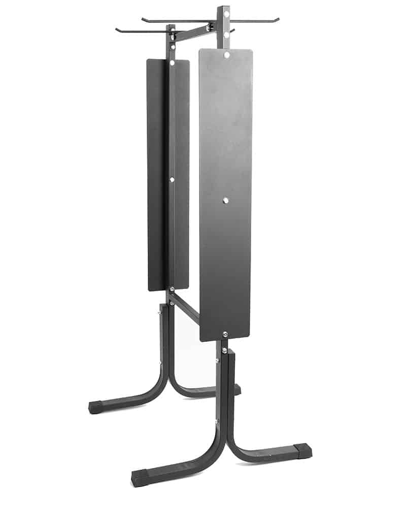 Side view of Hanging Yoga Mat Rack