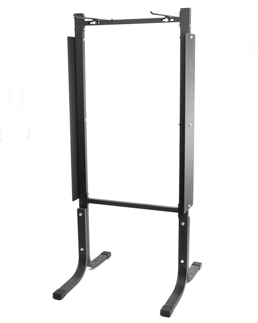 front view of hanging yoga mat rack