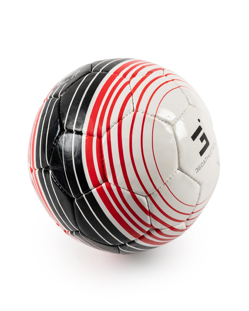 Side view of match soccer ball