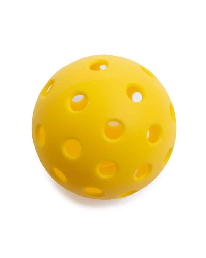 yellow 40 hole outdoor pickleball