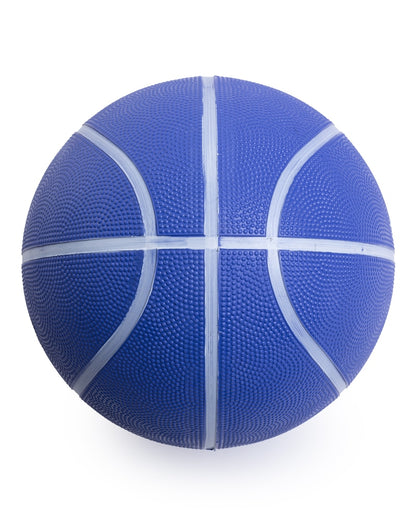 back of purple playground rubber basketball