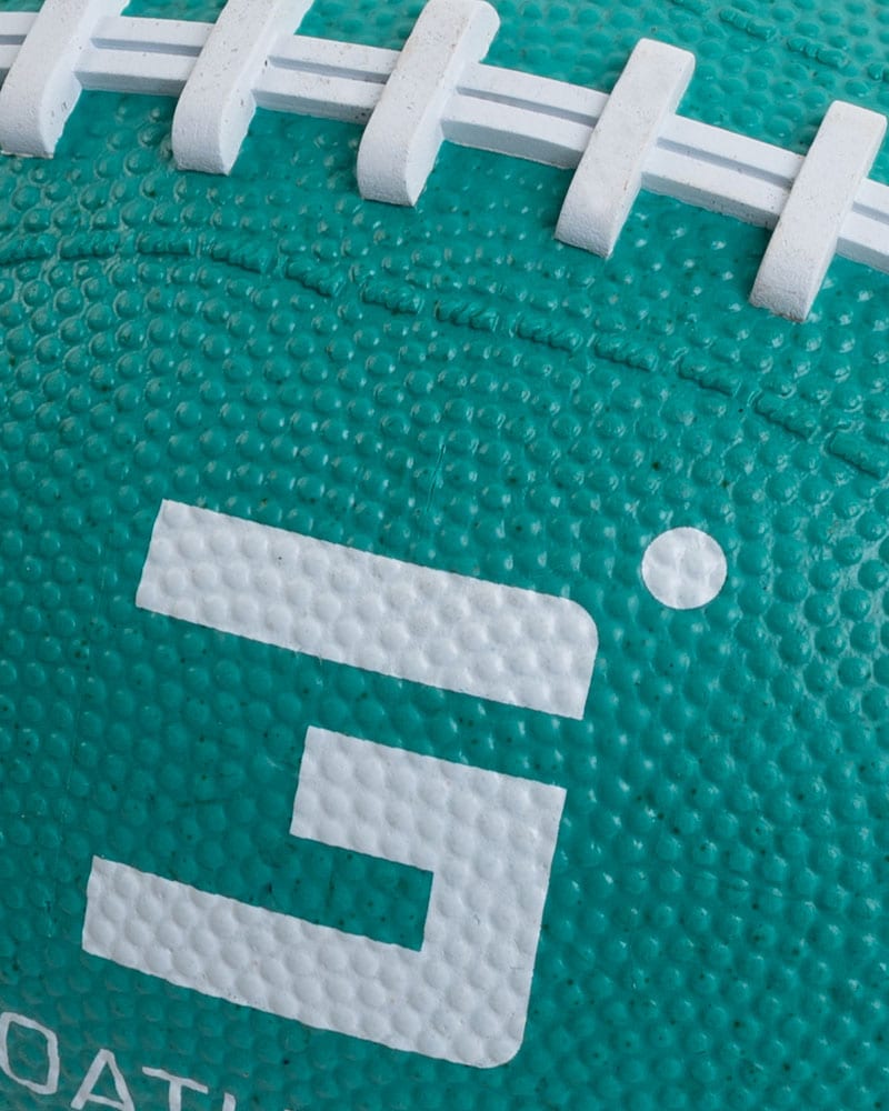 Close up texture of playground football