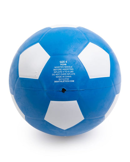 Blue Playground Soccer Ball information and valve