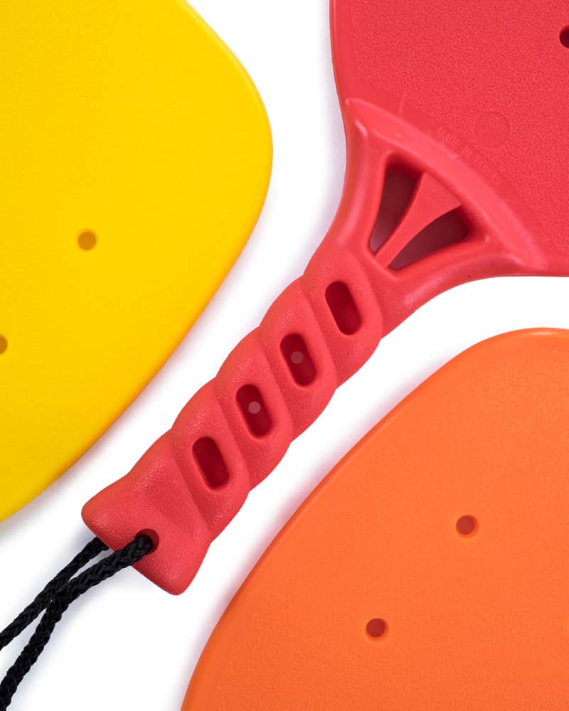 handle close-up of pickleball bat set