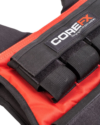 weighted vest pocket details
