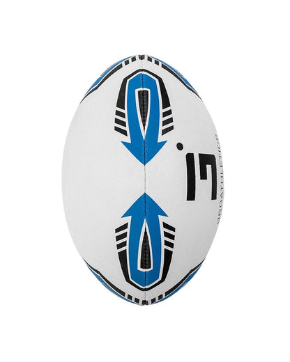 top view match rugby ball