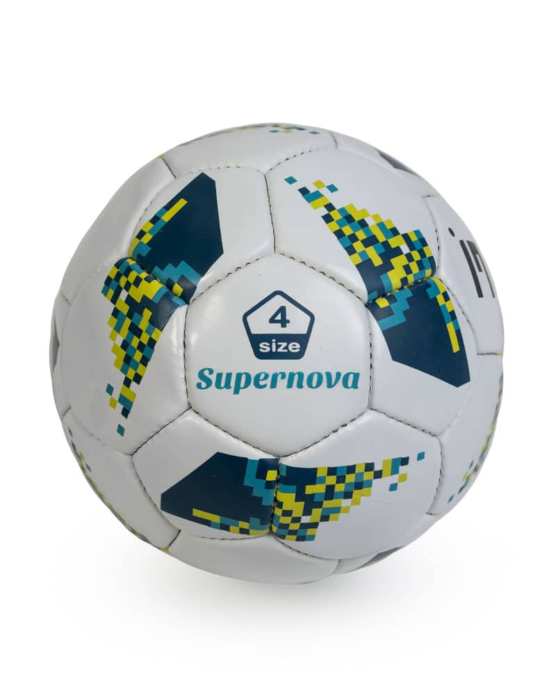 Size 4 Supernova Blue and Green Soccer Ball