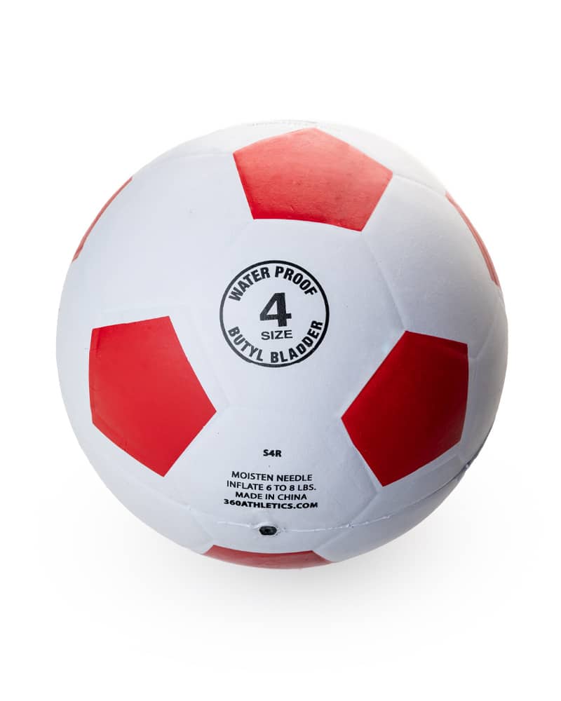 360 Athletics Rubber Soccer Ball Sizing and Inflation