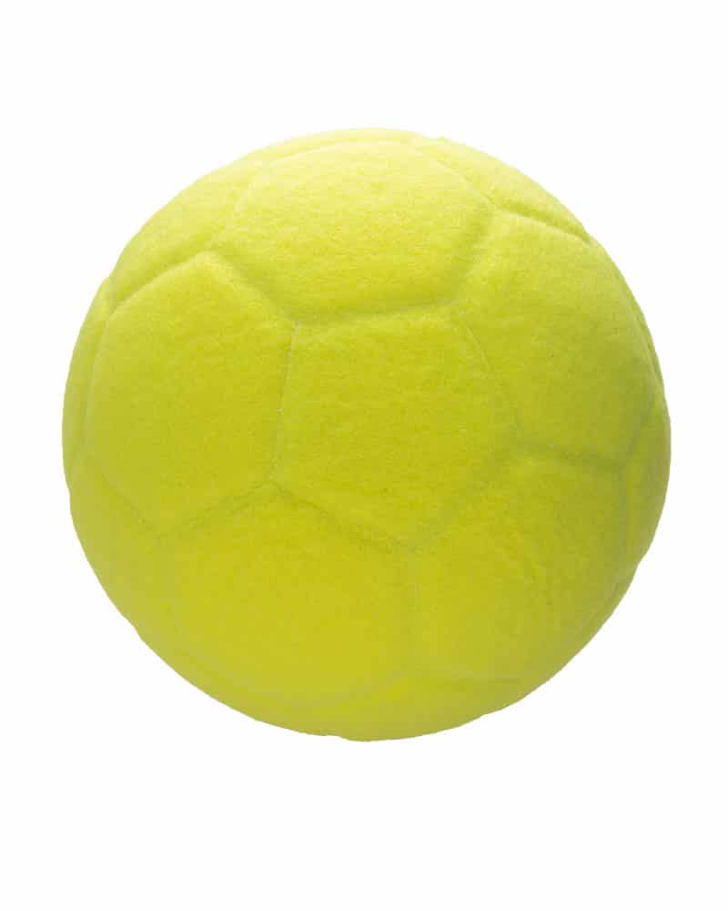 backside of the indoor soccer ball