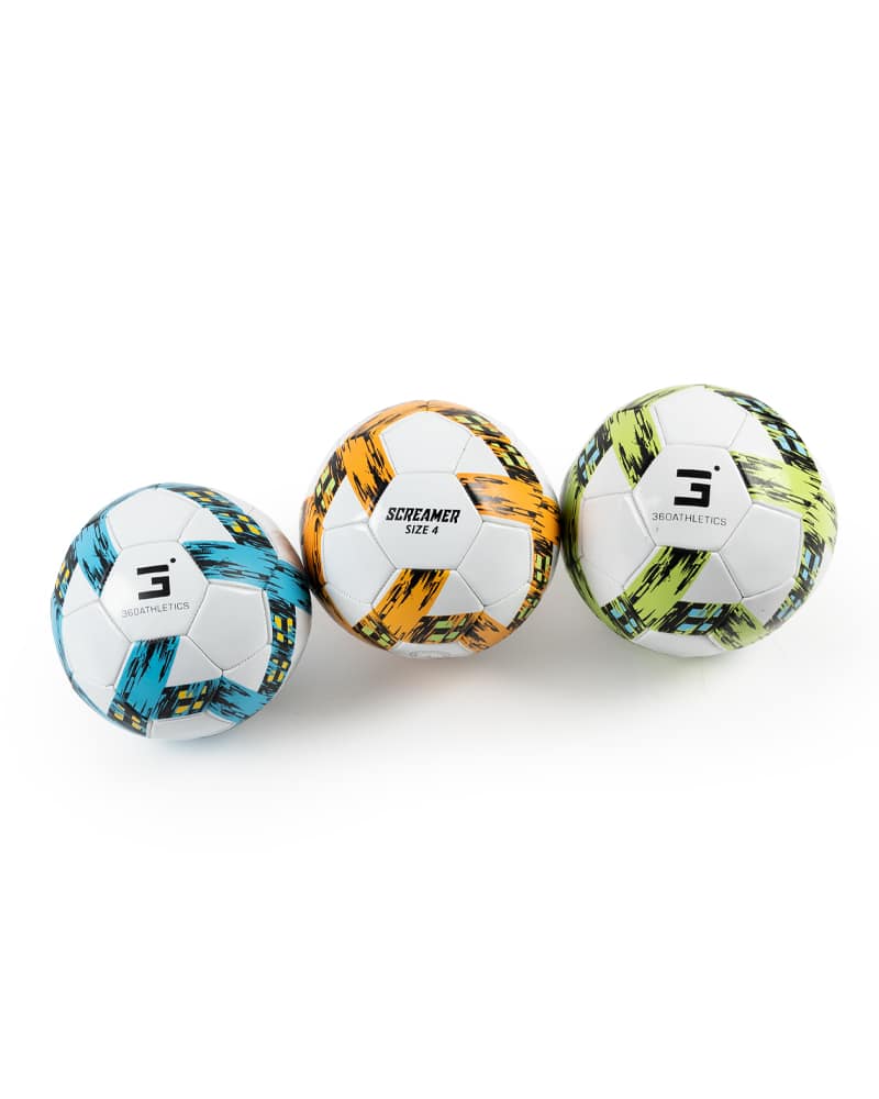 Set of 3 screamer soccer balls