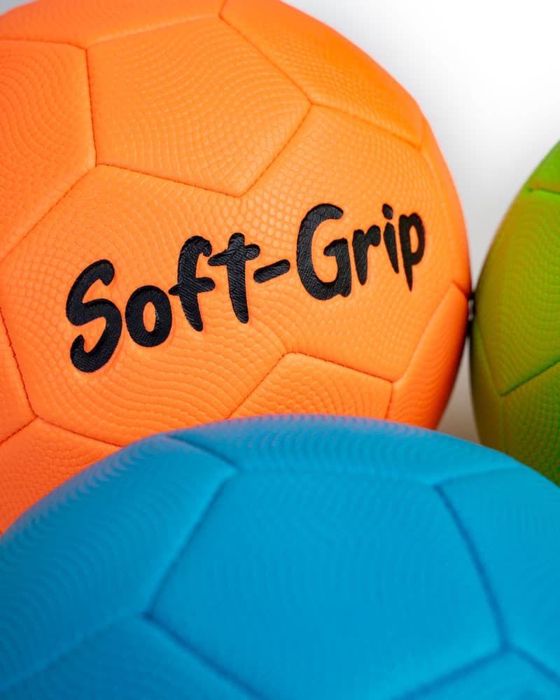 Close-up of Soft-Grip Soccer Balls