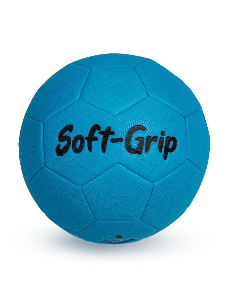 Blue Soft-Grip Soccer Ball