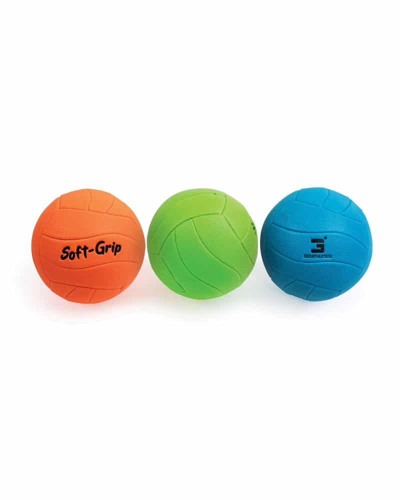 Soft-grip volleyballs