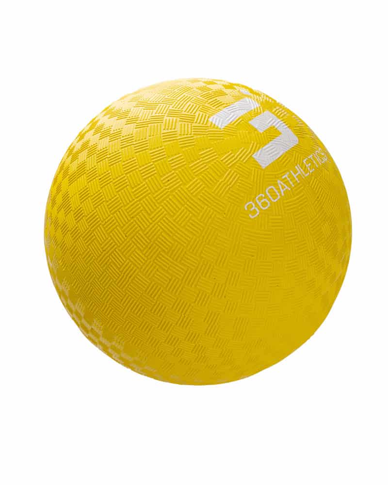 side view of the rubber playground ball