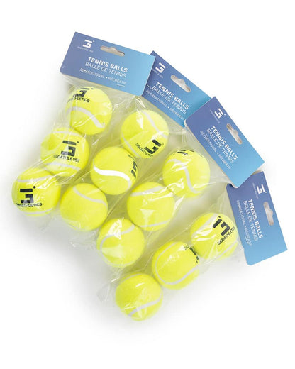 Four packs of 3 pressureless tennis balls