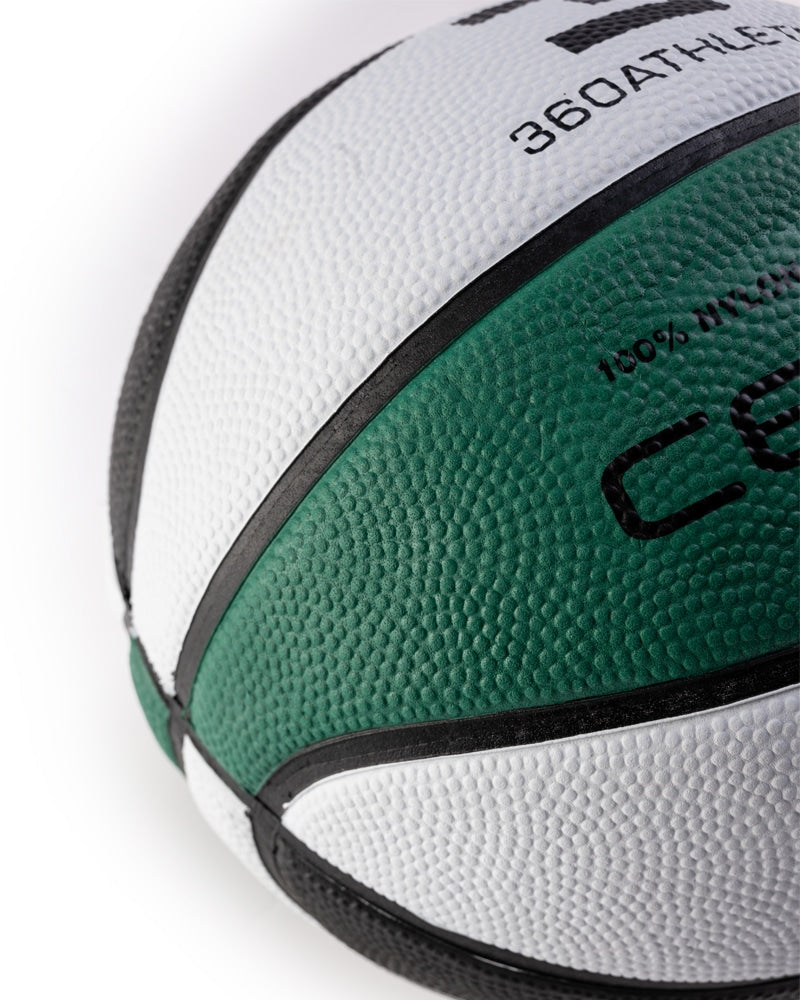 Close up of tri-colour cellular basketball