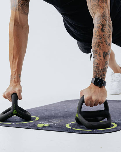 YBell Arc used for Push Up Stand exercises