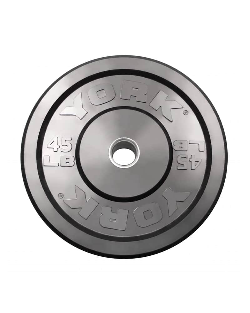 45 LB York Barbell Rubber Training Bumper Plates