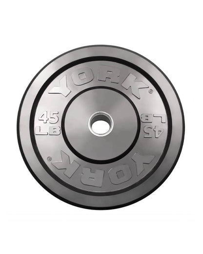 45 LB York Barbell Rubber Training Bumper Plates